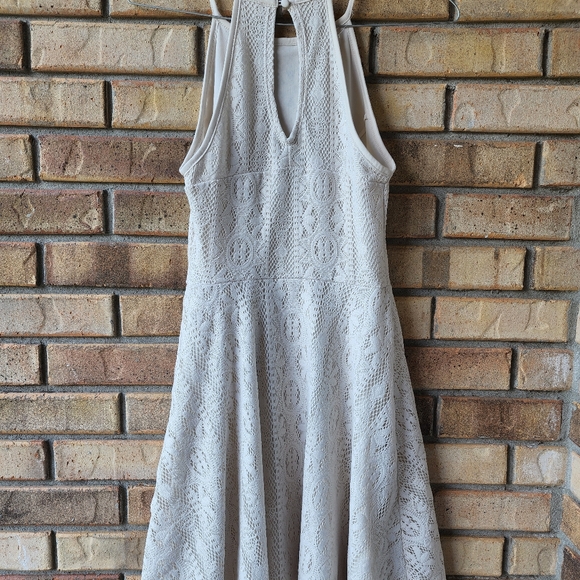 Skater style dress off white - Picture 2 of 5